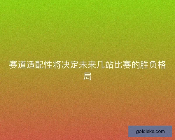 赛道适配性将决定未来几站比赛的胜负格局 赛道适配性将决定未来几站比赛的胜负格局